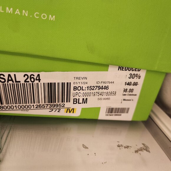 Sam Edelman "Trevin" Black Heeled Sandals. NIB. Size 9.5. Customer Return. - Picture 12 of 15